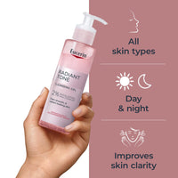 Thumbnail for Eucerin Radiant Tone Face Cleanser Gel with 2% Exfoliating AHA Complex, Gentle Face Wash Improves Skin Clarity and Boosts Radiance, All Skin Types, 6.8 Fl Oz Bottle