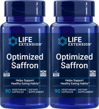 Thumbnail for Life Extension Optimized Saffron Extract with Satiereal, 90 Vegetarian Capsules (Pack of 2)