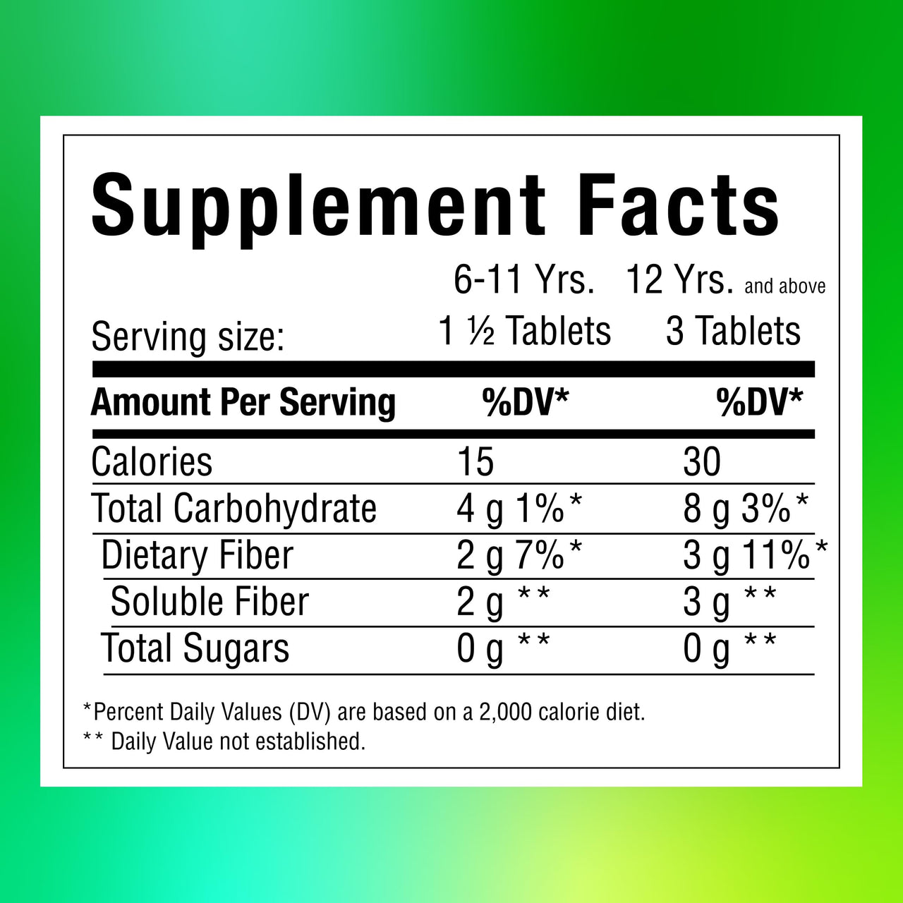 Benefiber Chewable Prebiotic Fiber Supplement Tablets for Digestive Health, Assorted Fruit Flavors - 100 Count