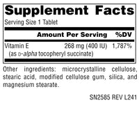 Thumbnail for Source Naturals Non-GMO Vitamin E, Antioxidant Support*, 268 mg (400 IU) - 60 Tablets