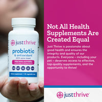 Thumbnail for Just Thrive Probiotic & Antioxidant Supplement - 100% Spore-Based Digestive and Immune Support - Gluten Free, 30 Caps