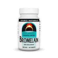 Thumbnail for Source Naturals Bromelain 500mg Proteolytic Enzyme Supplement - 60 Tablets