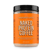 Thumbnail for NAKED Hazelnut Latte Protein Coffee - Premium Colombian Iced Coffee Protein Shake Drink, Delicious Keto Friendly and Gluten Free, 17 Servings