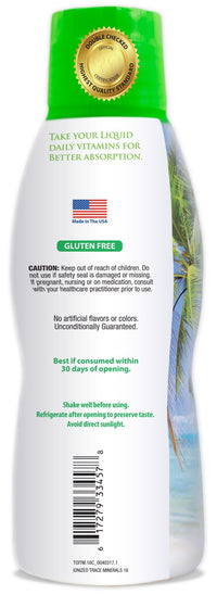 Thumbnail for Tropical Oasis - Premium Ionized Plant Based Trace Minerals Liquid Formula- 74 essential minerals in liquid form for up to 96% Absorption - 16 oz, 32 servings