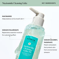 Thumbnail for Naturium Niacinamide Cleansing Gelée 3% Plus Hyaluronic Acid & Vitamin C, Gentle & Smoothing Face Wash, 7.1 oz