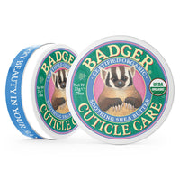 Thumbnail for Badger Cuticle Cream, Deep Hydration for Dry, Cracked Cuticles & Hangnails, 100% Organic Cuticle Balm with Rich Shea Butter for Strong, Healthy Nails, Non-Greasy Cuticle Oil, .75oz Tin, 3-Pack