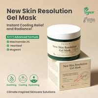 Thumbnail for AXIS-Y New Skin Resolution Gel Mask Mugwort with 2% Niacinamide - Spot Treatment for Face, Barrier Repair & Brightening - Vegan Korean Skin Care Face Mask - 3.38 fl. oz.