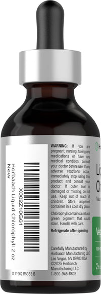 Thumbnail for Horbäach Liquid Chlorophyll Drops | 2 oz | Vegan, Non-GMO, and Gluten Free Formula | Natural Peppermint Flavor
