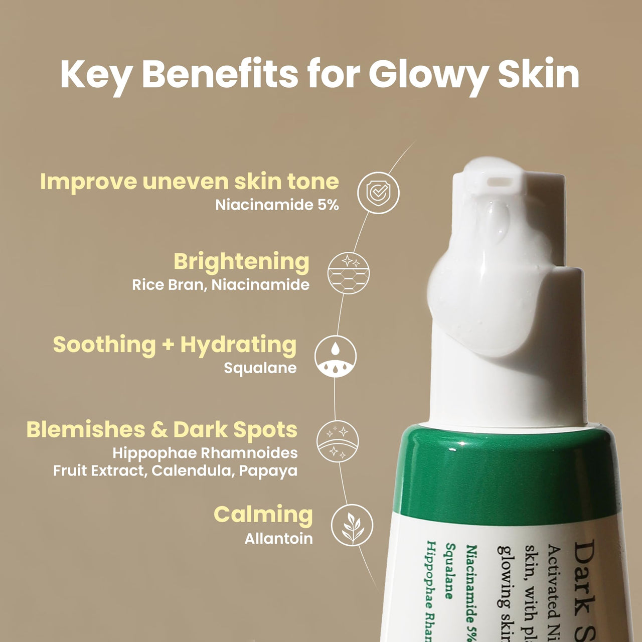 AXIS-Y Dark Spot Correcting Glow Serum 0.16 fl. oz. | Brightening Treatment, Anti-Aging, Acne Scars, Fine Lines, Hyperpigmentation, and Dark Circles