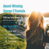 Thumbnail for Nordic Naturals Omega-3, Lemon Flavor - 8 oz - 1560 mg Omega-3 - Fish Oil - EPA & DHA - Immune Support, Brain & Heart Health, Optimal Wellness - Non-GMO - 48 Servings