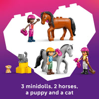 Thumbnail for LEGO Friends Horse Stable and Riding Academy Building Toy for Girls & Boys - Pretend Play Set for Kids, Ages 7+ - W/3 Minidolls, Toy Animal Figures, & Accessories - Gift Idea for Birthdays - 42688