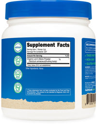 Thumbnail for Nutricost Organic Lion's Mane Mushroom Powder (8 oz) - 227 Servings, Certified USDA Organic Supplement