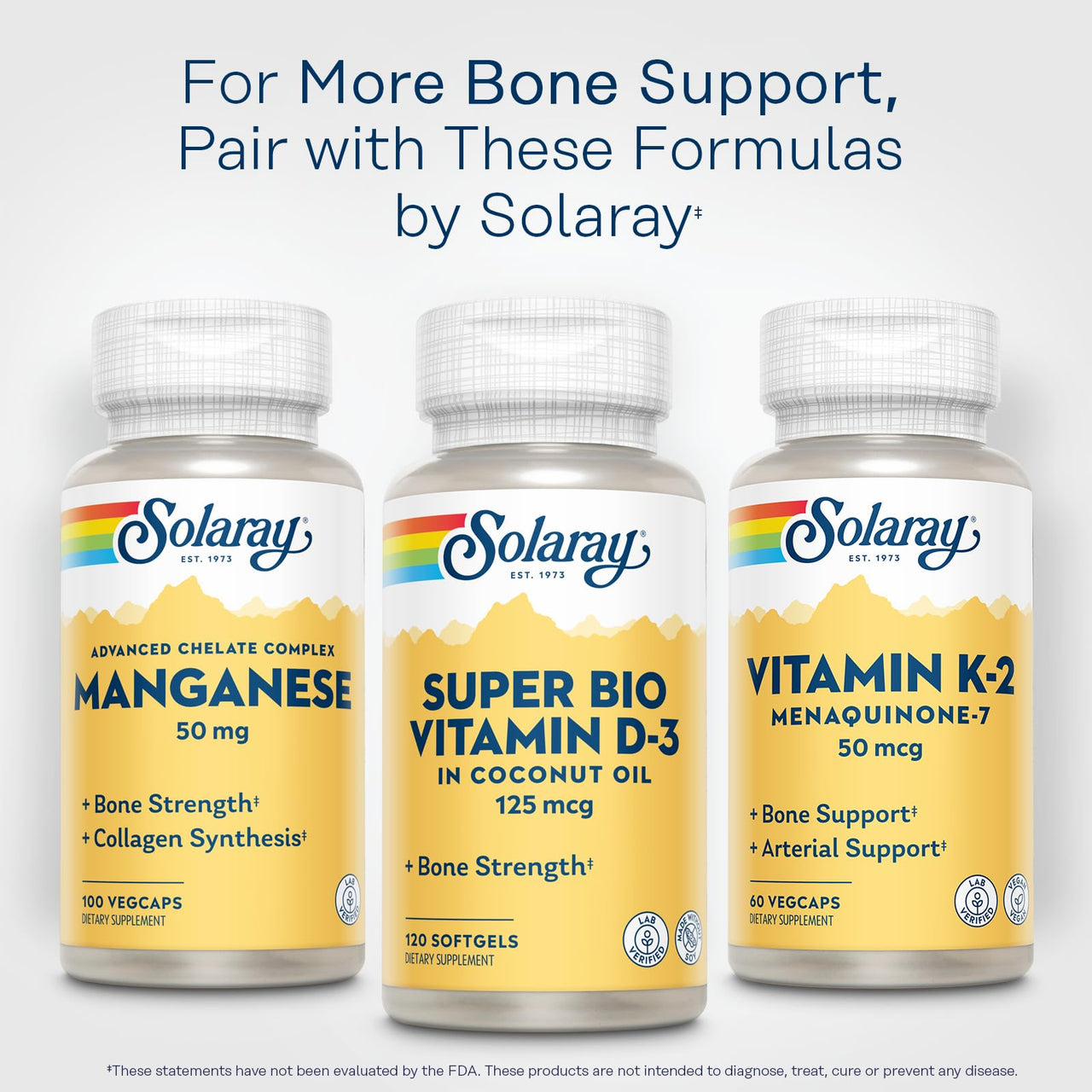 SOLARAY Super Bio Vitamin D3 in Coconut Oil - D3 Vitamin 5000 IU - Bone Health and Immune Support Supplement - Lab Verified, Made Wtihout Soy, 60-Day Guarantee - 120 Softgels, 120 Servings