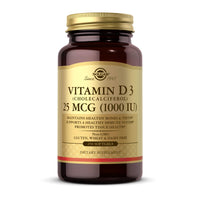 Thumbnail for Solgar Vitamin D3 (Cholecalciferol) 25 MCG (1000 IU), 250 Softgels - Helps Maintain Healthy Bones & Teeth - Immune System Support - Non-GMO, Gluten-Free, Dairy Free - 250 Servings