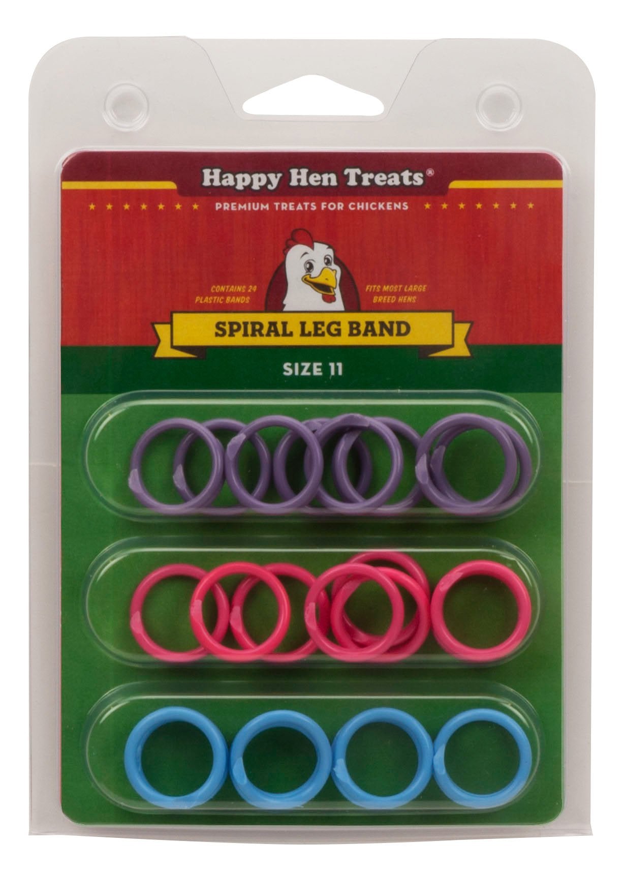 Happy Hen Treats Spiral Leg Bands, Size 11