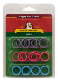 Thumbnail for Happy Hen Treats Spiral Leg Bands, Size 11