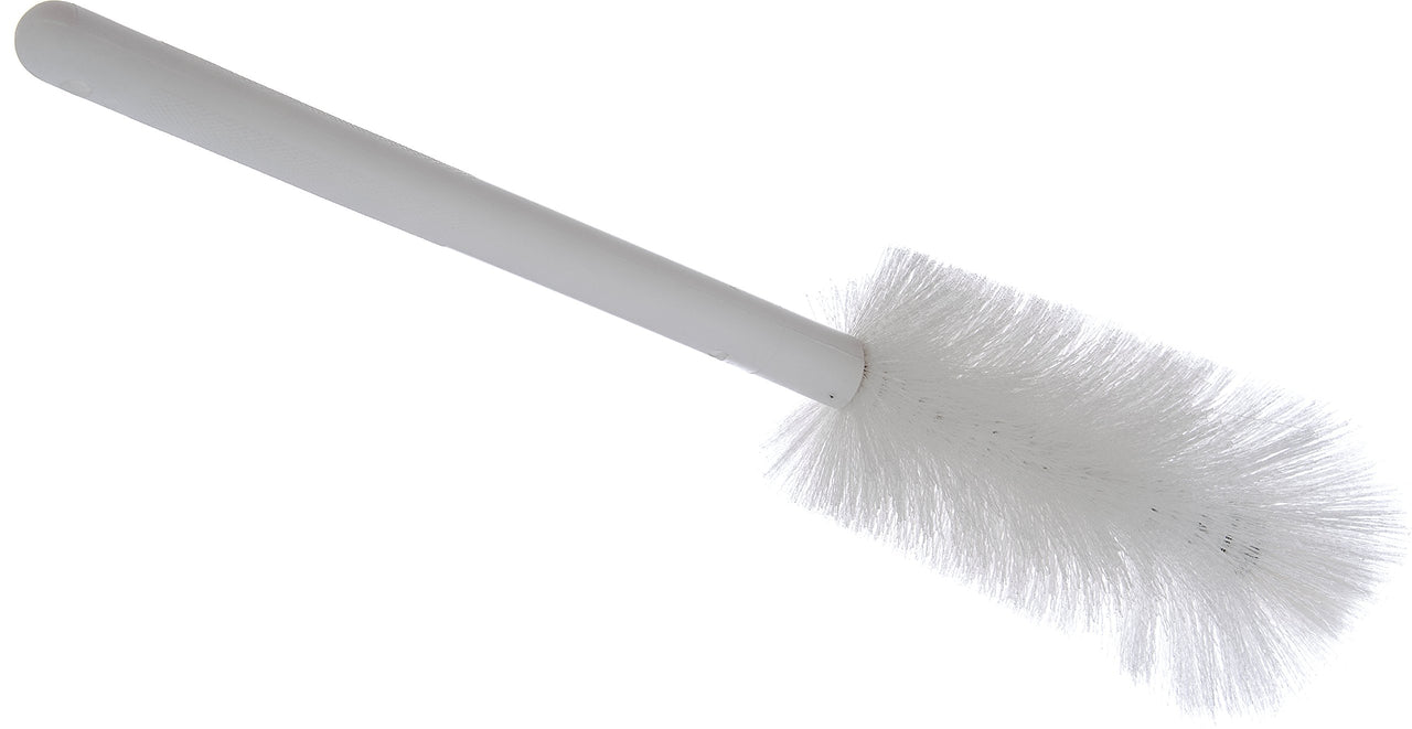 SPARTA 4046702 Plastic Bottle Brush, Decanter Brush, Kitchen Brush With Soft Polyester Bristles For Cleaning, 16 Inches, White