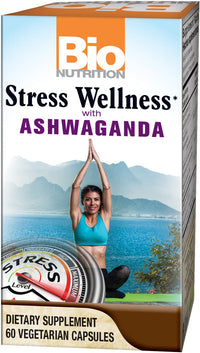Thumbnail for Bio Nutrition Stress Wellness with Ashwagandha, 60 Vegetarian Capsules