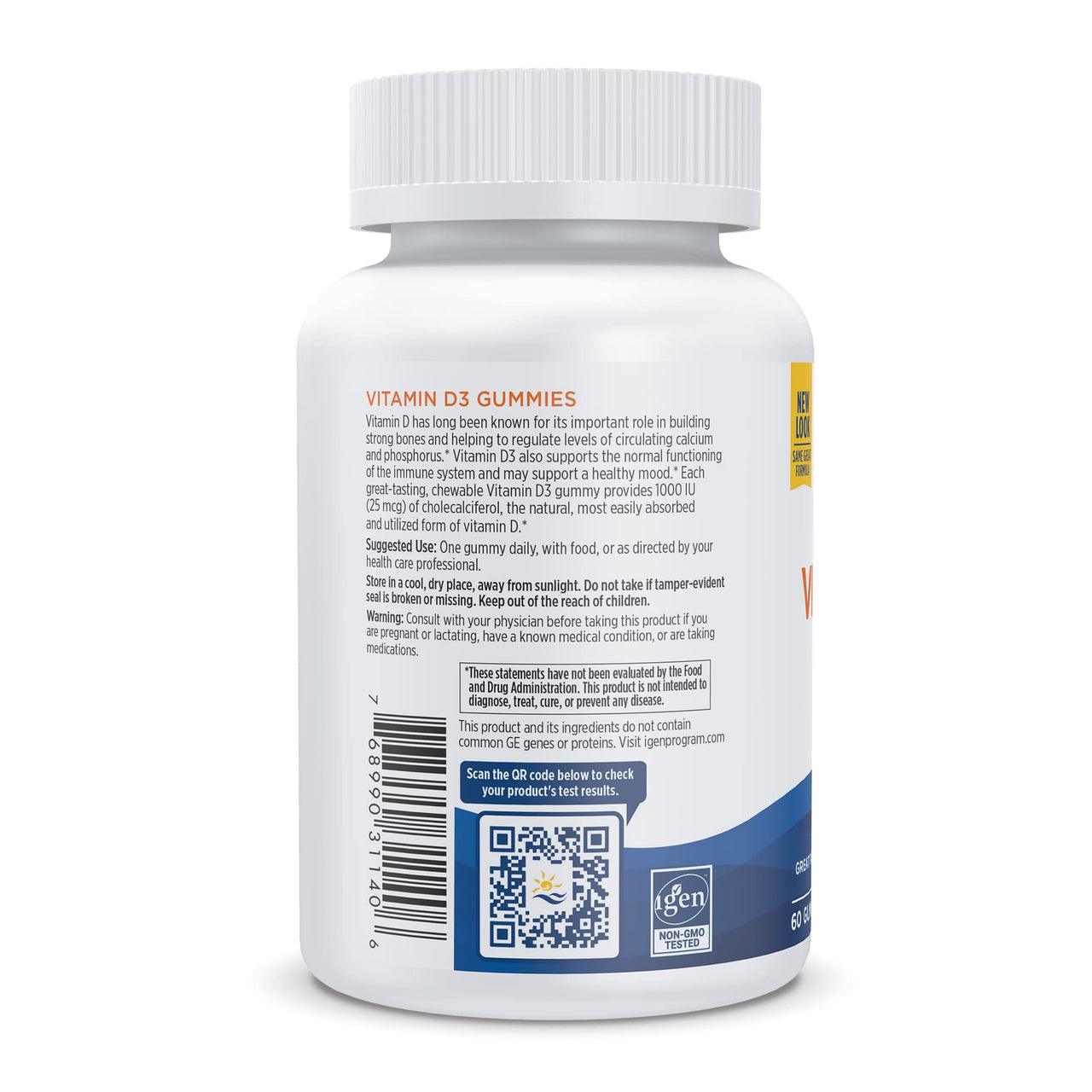 Nordic Naturals Vitamin D3 Gummies, Wild Berry - 60 Gummies - 1000 IU Vitamin D3 - Great Taste - Healthy Bones, Mood & Immune System Function - Non-GMO - 60 Servings (Pack of 2)