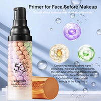 Thumbnail for 3 In 1Primer for Face Before Makeup,Sunscreen Isolation Cream, SPF 50, One Step Color Corrector Face Primer, Blurs Imperfections Oil Control & Moisturizing Skin Tone Correcting,Radiance Skin