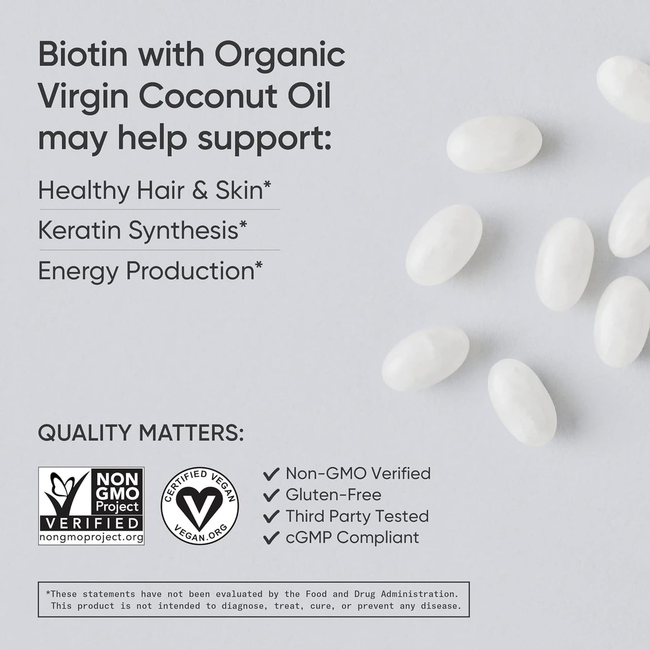 Sports Research Vegan Biotin 10,000mcg Softgels