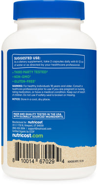 Thumbnail for Nutricost Reishi Mushroom Capsules 1500mg, 60 Servings - CCOF Certified Made with Organic Reishi Mushroom, Vegetarian, Gluten Free, 750mg Per Capsule, 120 Capsules