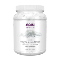 Thumbnail for NOW Foods Solutions, Magnesium Flakes, 100% Pure, from the Ancient Zechstein Seabed, Highly Concentrated, 54-Ounce