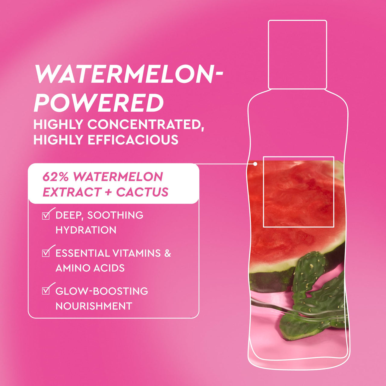 Glow Recipe PHA + BHA Face Toner, Korean Exfoliating Toner for Pores, Gentle Chemical Exfoliant + Hydrating Toner, Watermelon, Cactus Water + Glycerin (40ml)