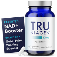Thumbnail for TRU NIAGEN Patented NAD Supplement for Brain Function, Anti Aging & Cell Regeneration, 300mg Niagen, 90 Servings | Supports Cellular Energy, Muscle | Nicotinamide Riboside (NR) Take 1 Daily | 1 Bottle