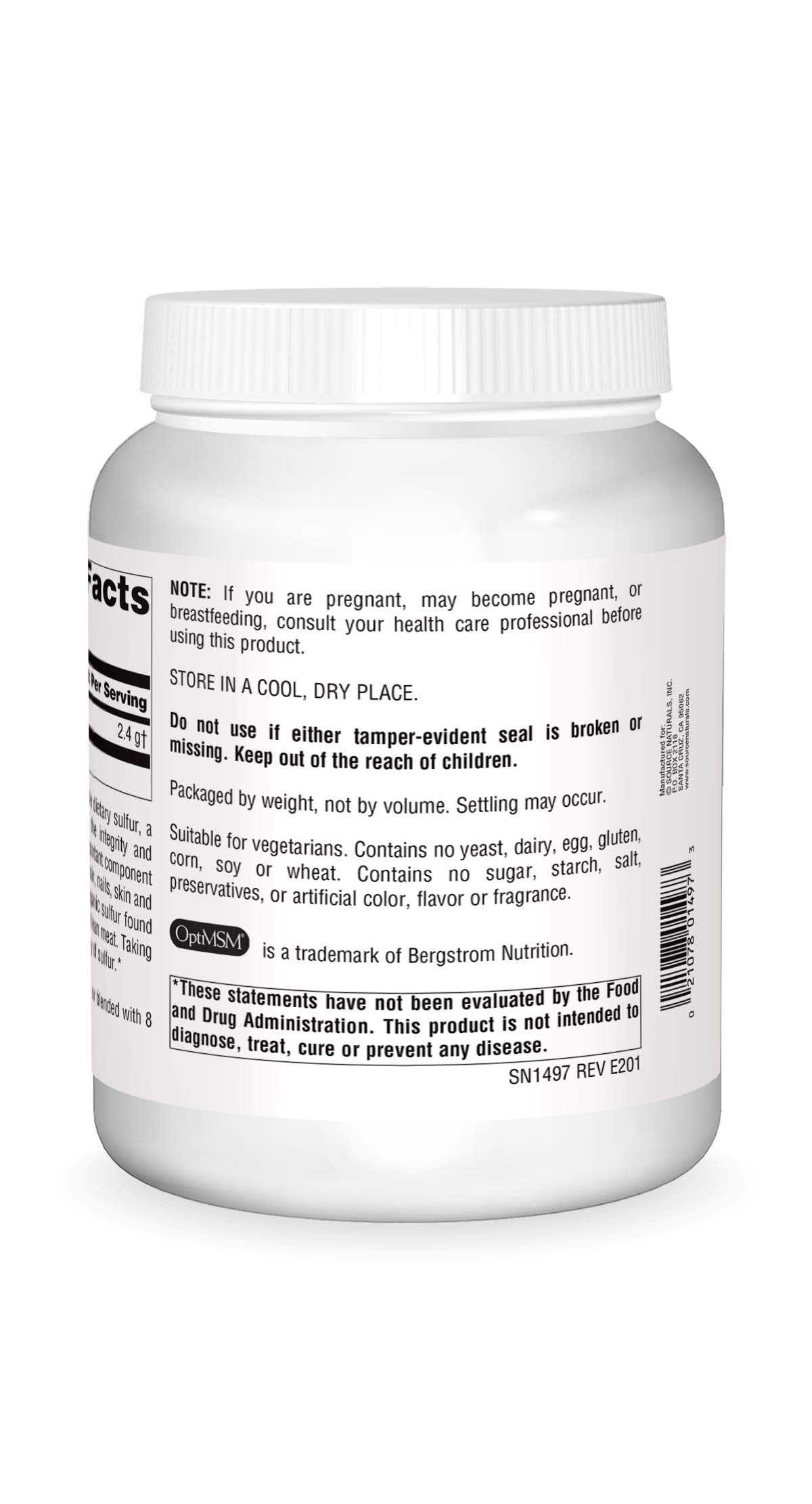 Source Naturals MSM (Methylsulfonylmethane) Net WT. 35 Ounce (1,000 Grams) - Powder