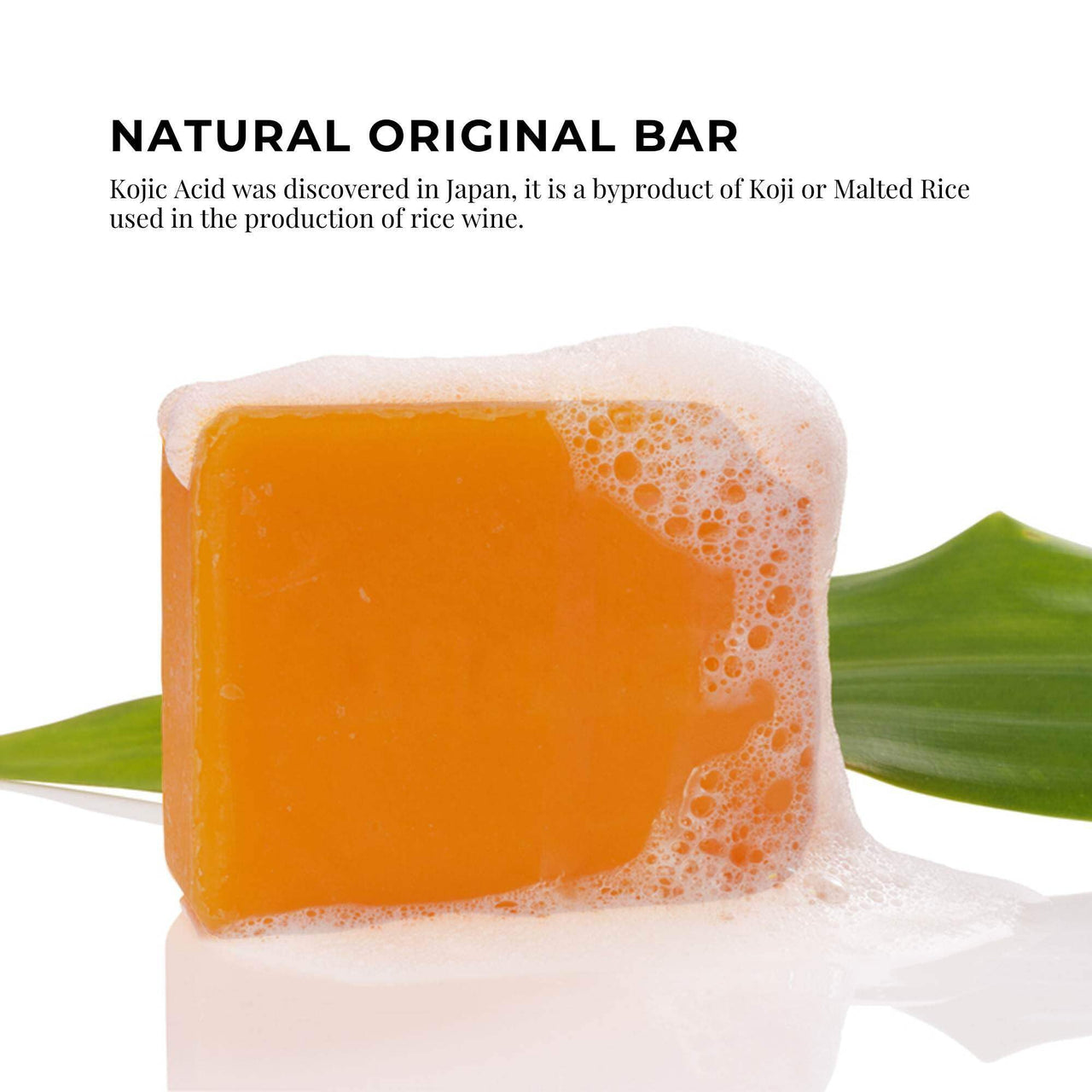 Kojie San Original Kojic Acid Soap for Face and Body – Dark Spot Remover, Gentle Cleansing Bar with Coconut Oil, Tea Tree Oil, and Glycerin – Helps Improve Skin Appearance – 65g x 1 Bar