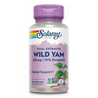 Thumbnail for SOLARAY Guaranteed Potency Wild Yam Root Extract Root Extract, Veg Cap (Btl-Plastic) 275mg | 60ct