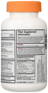 Thumbnail for Fiber Capsules Kirkland Therapy for Regularity/Fiber Supplement, 360 capsules - Compare to the Active Ingredient in Metamucil Capsules