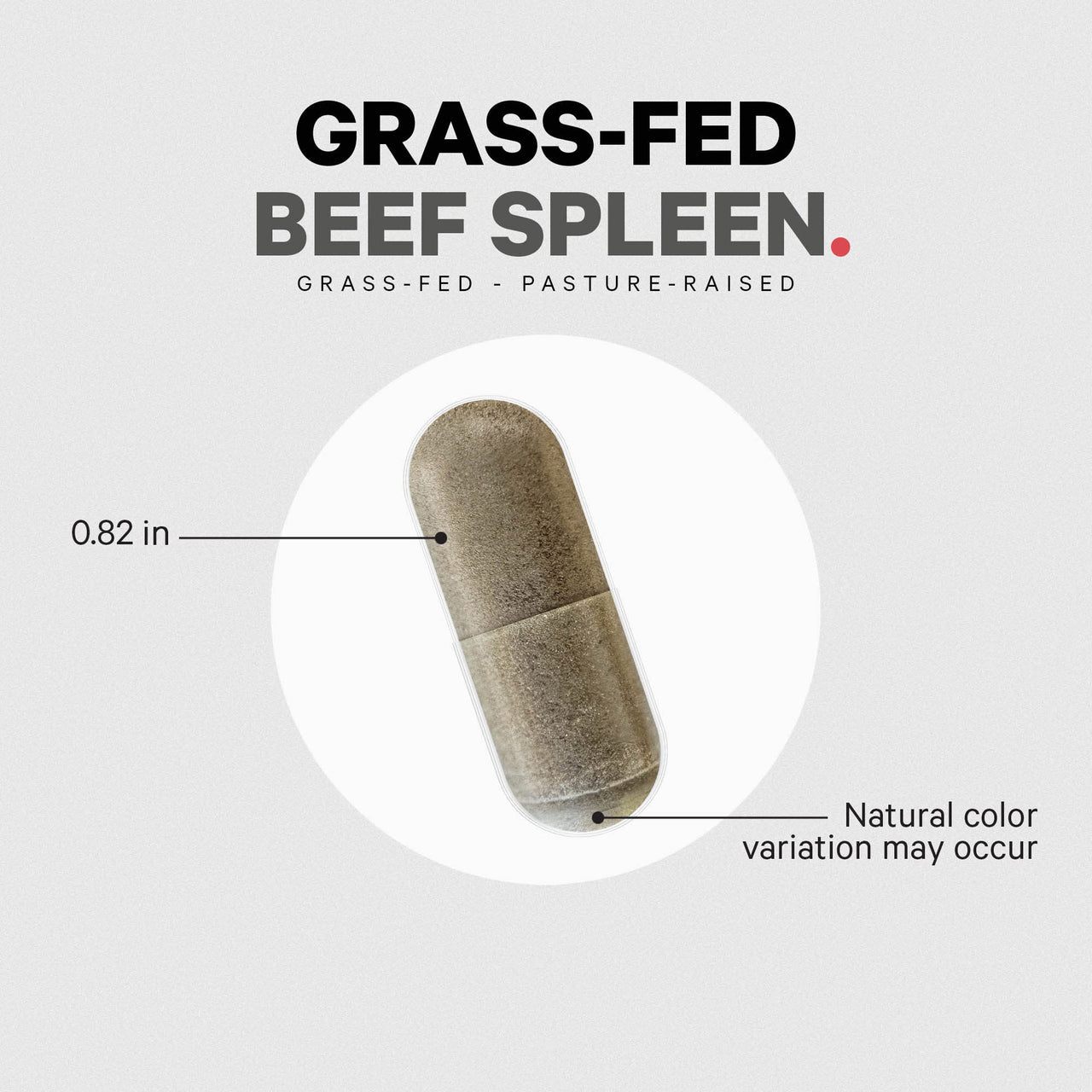 Codeage Grass Fed Beef Spleen Supplement - 2-Month Supply - Freeze Dried, Non-Defatted, Desiccated Bovine Pills Glandulars Meat – Pasture Raised Beef Vitamins for Spleen -180 Capsules
