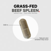 Thumbnail for Codeage Grass Fed Beef Spleen Supplement - 2-Month Supply - Freeze Dried, Non-Defatted, Desiccated Bovine Pills Glandulars Meat – Pasture Raised Beef Vitamins for Spleen -180 Capsules