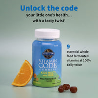 Thumbnail for Kids Multivitamin Gummy with Iron + Probiotics for Immune Health & Digestion: Vitamins D, C, E, B, Zinc for Energy & Development, Vitamin Code, Non-GMO, Gluten-Free, 90 Orange Gummies, 30 Day Supply