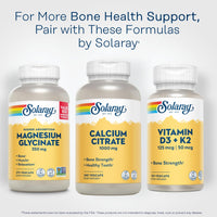 Thumbnail for Solaray Calcium Citrate 1000mg - Chelated Calcium Supplement - Supports Bone Strength and Healthy Teeth - Easy to Digest - Vegan - 60 Servings, 240 VegCaps