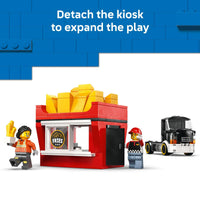 Thumbnail for LEGO City Fries Food Truck Building Toy for Kids - Pretend Play Truck Toy for Boys & Girls, Ages 5+ - Mobile Restaurant Playset W/2 Minifigures & Detachable Kiosk - Gift Idea for Birthdays - 60488