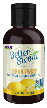 Thumbnail for NOW Foods, Better Stevia Liquid, Lemon Twist, Zero-Calorie Liquid Sweetener, Low Glycemic Impact, Certified Non-GMO, 2-Ounce