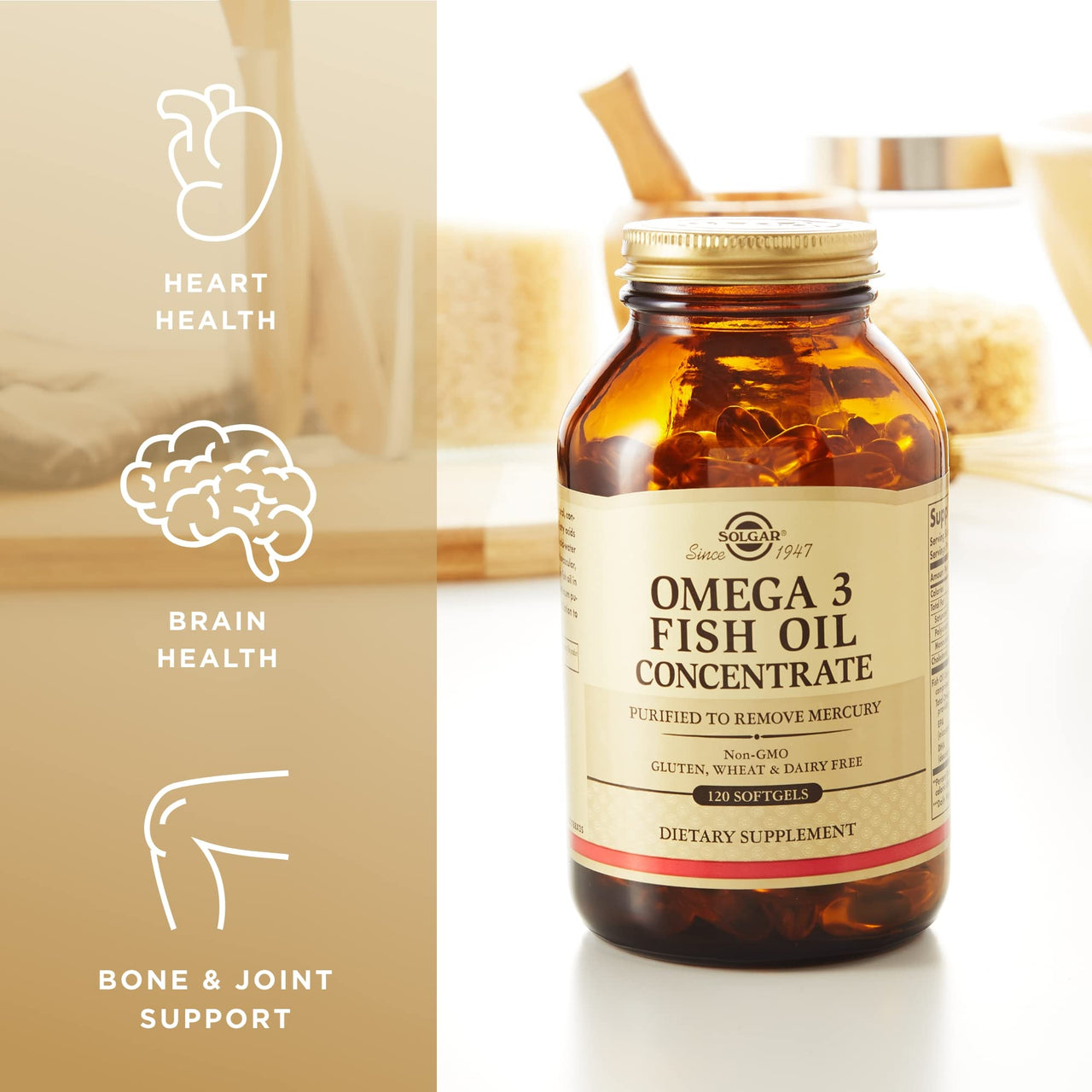 Solgar Omega 3 Fish Oil Concentrate Solgar 120 Softgel