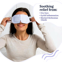 Thumbnail for CorneaCare Rest: Self Heating Warm Compress for Dry Eyes | Heated Eye Mask for Fast Relief | Steam Mask for Stye Care | No Microwave or Washcloth Needed | Travel Ready Warm Compress | 30 Count