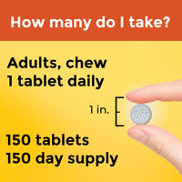 Thumbnail for Nature Made Chewable Vitamin C 500 mg, Dietary Vitamin C Supplement for Immune Support, 150 Tablets, 150 Day Supply