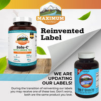 Thumbnail for Maximum Living Solu-C with Green Tea - Vitamin C with Bioflavonoids and Rutin - Immune Support -120 Capsules