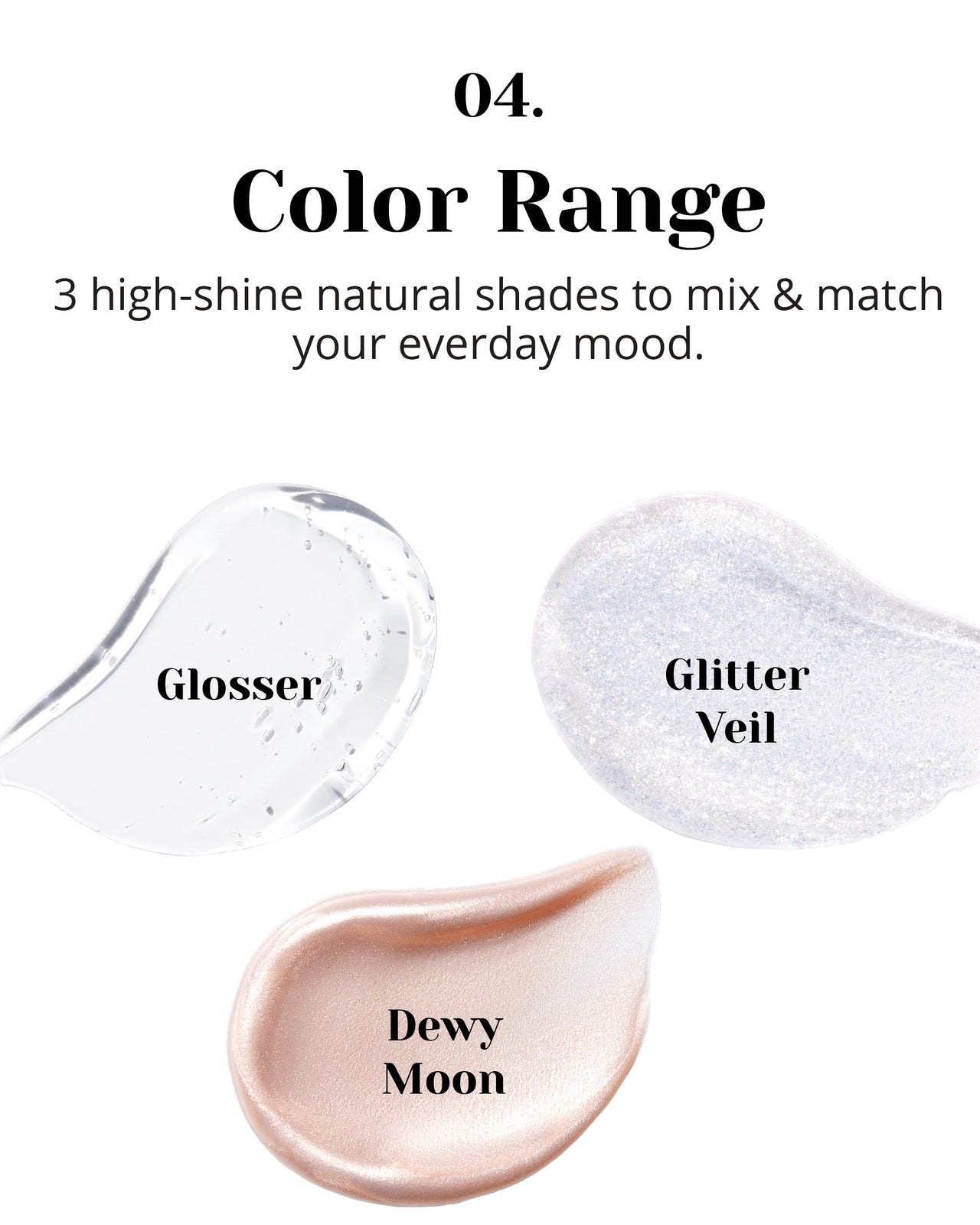 Glint Liquid Gel Highlighter (Glitter Veil, 0.1oz) - Multi-Use Face & Body Gloss for Smooth Glow, Long-Lasting Illuminator Balm for Healthy Radiance. Korean Makeup. Eyes, Cheeks