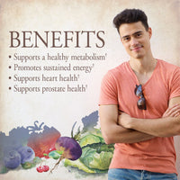 Thumbnail for Garden of Life Once Daily Whole Food Multivitamin for Men, Organic Mens Vitamins & Minerals, Vitamin C, Zinc, Vegan, for Health & Well-Being, 30 Tablets