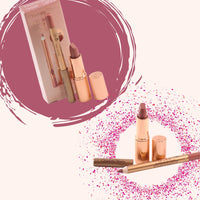Thumbnail for Charlotte Tilbury Pillow Talk Mini Matte Revolution Lipstick and Lip Cheat Lip Liner Mini Travel Size Duo Set