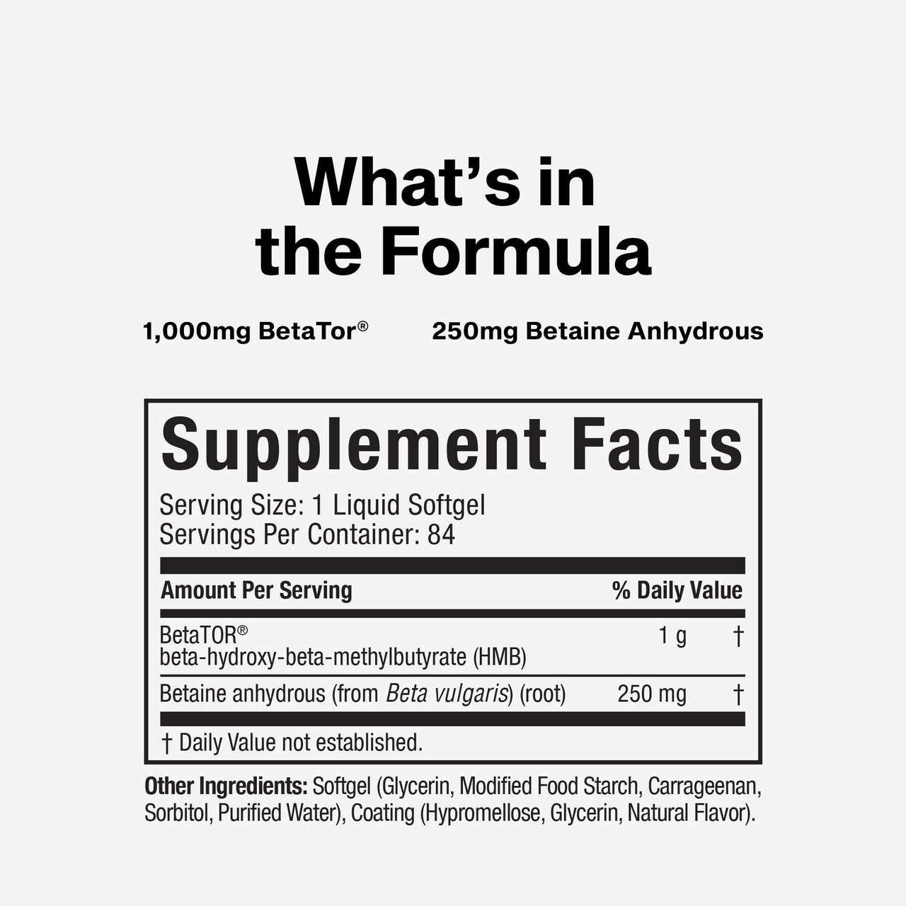 Muscletech HMB Supplements 1000mg, Clear Muscle (84 Liquid Softgels) - Highest Grade HMB for Lean Muscle & Recovery, HMB Free Acid Muscle Supplement, Help Decrease Muscle Breakdown, Packaging May Vary