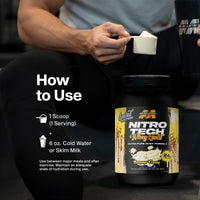 Thumbnail for Muscletech Whey Protein Powder (Banana Cream, 5LB) - Nitro-Tech Whey Protein Isolate Smoothie Mix for Lean Muscle & Fast Recovery - 24g of Whey Gold Protein for Women & Men - Gluten-Free
