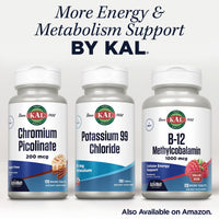 Thumbnail for KAL Potassium 99 Chloride - 99 mg Potassium Chloride Supplement Pills, Electrolytes Tablets for Overall Health for Women and Men - 100 Tablets