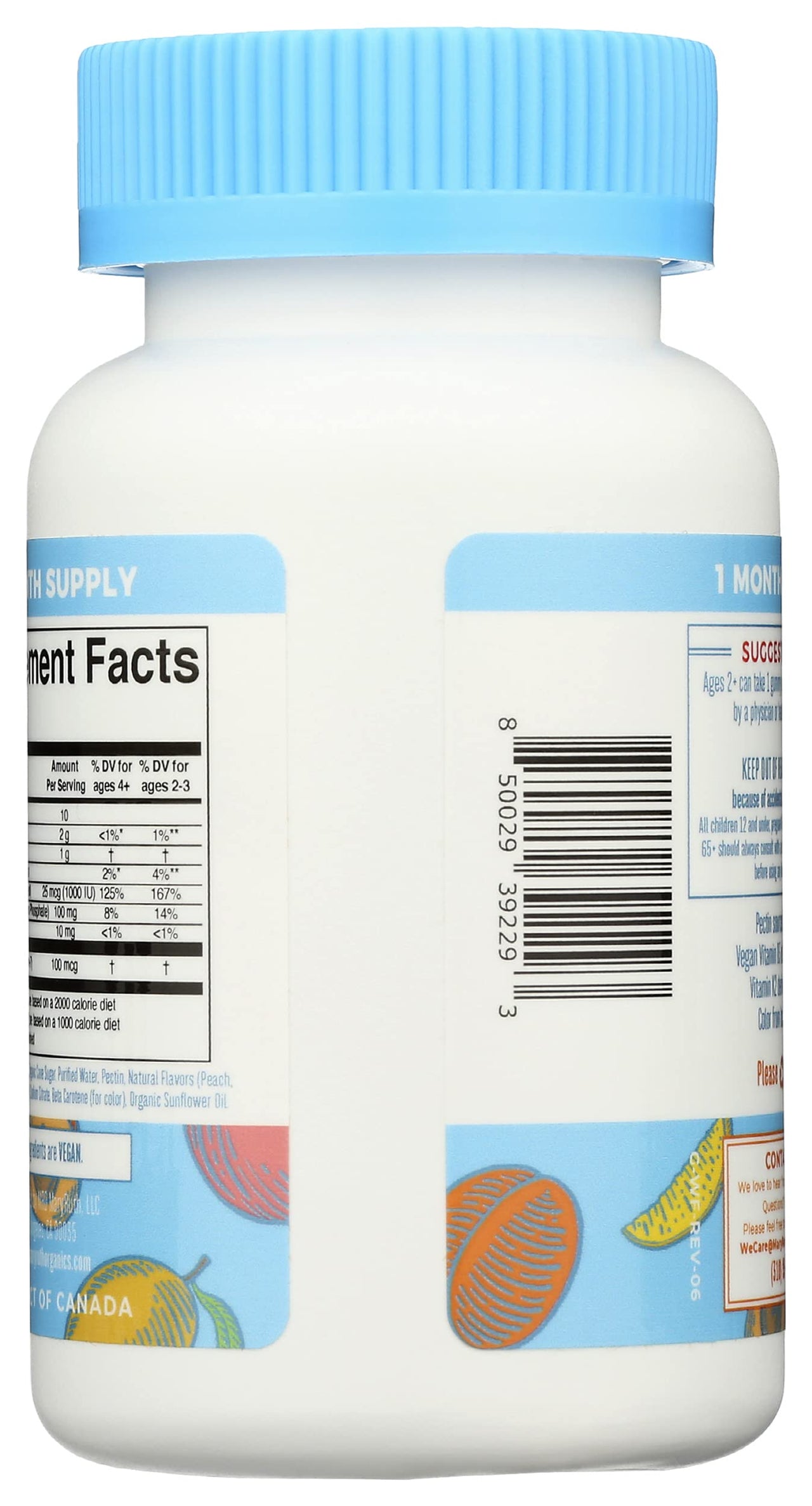 Mary Ruth's Vitamin K2 & D3 + Calcium Gummies, 30 Ct